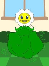 1girls anthro anthrofied ass belly belly_bulge breasts digestion fat female female_pred flora_fauna marigold_(pvz) plant plant_girl plant_humanoid plantie plants_vs._zombies plants_vs_zombies popcap_games pred pussy vore vore_belly