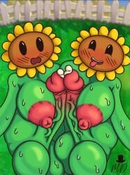 1girls anthro anthrofied ass breasts breasts female flora_fauna futanari penis plant plant_girl plant_humanoid plantie plants_vs._zombies plants_vs_zombies popcap_games pussy sunflower_(pvz) twin_sunflower_(pvz)