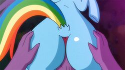 1boy 1girls 2016 animated ass audience buttjob equine erection fantasyblade female feral friendship_is_magic fur furry group hand_on_ass hooves horse humanoid_penis interspecies male/female mammal my_little_pony penis pony pov rainbow_dash_(mlp) short_playtime spike_(mlp) straight tail