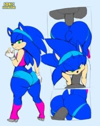 2016 anal anal_penetration anal_sex androgynous anthro anus ass balls bimbo clothed clothing crossdressing erection fellatio femboy feminine_male fur furry gay girly hedgehog hi_res male male_penetrated male_penetrating male_penetrating_male mammal oral penetration penis sega sex sonic_(series) sonic_the_hedgehog sonicharinezumi tail thecon trap yaoi