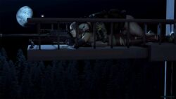 3d animated female from_behind hentaiforeva male metal_gear metal_gear_solid metal_gear_solid_v:_the_phantom_pain moon night outdoors quiet_(metal_gear) sex sniper sniper_rifle source_filmmaker