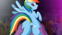 2016 animated ass audience bonbon_(mlp) buttjob colgate_(mlp) earth_pony equine erection fantasyblade female feral friendship_is_magic fur furry group hand_on_ass hooves horse humanoid_penis interspecies looking_back male male/female mammal multicolored_hair my_little_pony pegasus penis pony pov rainbow_dash_(mlp) rainbow_hair short_playtime spike_(mlp) straight tail two_tone_hair vein wings