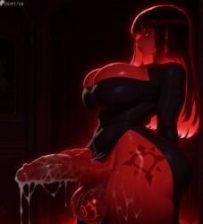 1futa 2d ai_generated balls big_balls big_breasts big_penis breasts busty cock curvaceous curvaceous_figure curvy curvy_body curvy_figure curvy_futa curvy_hips dick dickgirl futanari intersex penis quantrup solo solo_futa toned_futa