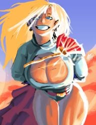 1girls big_breasts blonde_hair blue_eyes blue_gloves boob_window boobs boobs_focus breasts cape cleavage cleavage_cutout cosplay dc dc_comics earrings female female_only gloves hips hips_focus huge_breasts kara_zor-l karen_starr large_breasts leotard long_hair looking_down missfaves n_t_h1 pin_up power_girl power_girl_(cosplay) power_girl_cosplay_pose_(missfaves) real_person red_cape smile solo solo_female superman_(series) thick_thighs thighs white_leotard