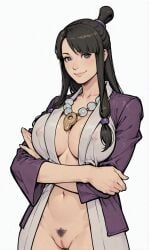 ai_generated female long_hair nude pubic_hair
