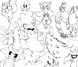 absurd_res aquatic clothed clothing clothing_lift dress dugong dwebble feral generation_1_pokemon generation_3_pokemon generation_4_pokemon generation_5_pokemon genitals giratina herm hi_res ho-oh intersex land_forme_shaymin legendary_pokemon male mammal muzzzzz nintendo nonbinary_(lore) panties penile_spines penis pokemon pokemon_(species) scolipede shaymin sirenian skitty underwear vulpix vulva zorua