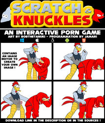 adventures_of_sonic_the_hedgehog anal avian balls beak biceps bird blush bobthetanuki censored chicken clothed clothing color comic echidna erection humanoid_penis jamari knuckles_the_echidna machine male male_only mammal monotreme muscular nude penetration penis robot scratch scratch_(sonic) sex smoke smoking sonic_(series) speedo swimsuit topless uncut video_games yaoi