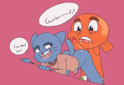 anonanim ass balls darwin_watterson gay gumball_watterson penis precum the_amazing_world_of_gumball