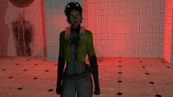 1girls 3d 3d_(artwork) absurd_res absurd_resolution alyx_vance beta_design bodysuit braveclem disinterested early_design edited_screencap emotionless emotionless_female expressionless femsub filtered garry's_mod green_coat half-life_(series) half-life_2_beta high_quality highres indifferent large_breasts orange_eyes red-haired_female short-haired_female standing standing_at_attention uncaring uncaring_female uninterested uninterested_female