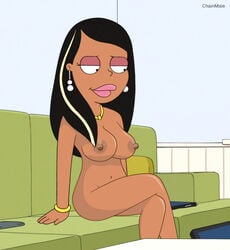 20th_century_fox 20th_century_studios accurate_art_style breasts chainmale dark-skinned_female dark_skin family_guy female fox_corporation fuzzy_door_productions large_breasts nipples nude roberta_tubbs the_cleveland_show