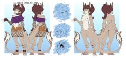 2021 5_fingers 5_toes anklet annoyed anthro arm_warmers armwear barefoot belt_anklet belt_collar bottomwear breasts butt carmine_embershard chest_tuft clothed clothing crop_top dragon expression_sheet expressions feet felid feline female fingerless_gloves fingers fishnet_armwear fishnet_clothing fishnet_legwear front_and_back fur genitals gloves green_eyes hair handwear hardtones hi_res horn humanoid_feet humanoid_hands hybrid inner_ear_fluff jewelry legwear lynx mammal medium_breasts model_sheet mythological_creature mythological_scalie mythology navel off/on off_shoulder open_mouth plantigrade ponytail red_hair scalie shirt shorts smile smug solo standing tail tail_tuft tan_body tan_fur thong toes topwear tuft underwear vulva