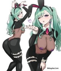 1girls 2d 2d_(artwork) 2d_artwork ;) adult adult_female alternate_version_at_source alternate_version_available areola_slip areolae_slip arm_above_head arm_up armpits arms_above_head arms_up ass ass_cleavage ass_crack back big_boobs big_breasts black_bunny_ears black_bunnysuit black_fingernails black_hairband black_leotard black_nail_polish black_nails black_topwear body_stocking breasts bunny_costume bunny_ears bunny_pose bunny_tail bunnygirl bunnygirl_outfit bunnysuit busty busty_female busty_girl butt cleavage closed_mouth_smile collar curvaceous curvaceous_body curvaceous_female curvaceous_figure curvaceous_hips curvy curvy_ass curvy_body curvy_female curvy_figure curvy_hips dangling_breasts dayyo_(daydarion/day-chan) digital digital_art digital_drawing digital_drawing_(artwork) digital_media digital_media_(artwork) drawing ear_piercing ear_piercings earrings elbows eye_closed female female_focus female_only fingernails fingers full_bodystocking green-haired_female green_hair groin hand_above_head hand_on_leg hand_on_own_leg hand_on_own_thigh hand_on_thigh hand_up hands_above_head hands_up hanging-breasts head_tilt heart_pasties hourglass_figure huge_boobs huge_breasts kneepits knees_together knees_together_feet_apart large_boobs large_breasts lean_figure leaning leaning_forward legs_closed legs_together legs_together_feet_apart leotard long_hair looking_at_viewer looking_back looking_back_at_viewer mature mature_female median_furrow mole mole_on_body mole_on_breast mole_on_chest more_at_source multiple_views nail_polish nails narrow_waist necktie nipple_pasties one_eye_closed one_eye_open pasties pierced_ear pierced_ears plump_breasts posing posing_for_the_viewer posing_naked posing_nude purple-eyed_female purple_eyes purple_pasties rabbit_pose red_necktie shoulder_blades shoulders simple_background slender_body slender_waist slim_female slim_waist smile smiley_face smiling smiling_at_viewer solo standing thick_ass thick_butt thick_thighs thighband thighs thighs_together tilted_head topwear touching_leg touching_thigh turquoise-haired_female turquoise_hair twintails twintails_(hairstyle) upper_body virtual_youtuber vspo! wavy_hair white_background white_collar white_wrist_cuffs wide_hips wink winking winking_at_viewer winking_eye wrist_cuffs yakumo_beni