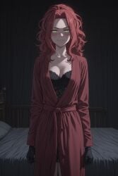 phantom-art png tate_no_yuusha_no_nariagari the_rising_of_the_shield_hero malty_s_melromarc 1girls female lingerie at_night indoors bedroom red_hair redhead green_eyes fit_female light-skinned_female light_skin naughty_face naughty_smile female_focus high_ponytail ponytail ai_generated hi_res highres high_resolution looking_at_viewer seductive seductive_look seductive_smile clothing gloves breasts robe blush solo black_gloves cleavage bed smile medium_breasts closed_mouth red_robe collarbone long_hair dress standing long_sleeves on_bed red_coat forehead nightgown black_babydoll open_robe yellow_eyes pillow arms_at_sides wavy_hair bathrobe cowboy_shot glowing_eyes dark parted_bangs