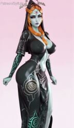 1futa 1futanari ai_generated animated big_ass big_breasts blonde_hair bouncing_breasts dance dancing futanari green_eyes large_penis midna runes sylfuta tagme tattoo the_legend_of_zelda tight_dress twili_midna twilight_princess video