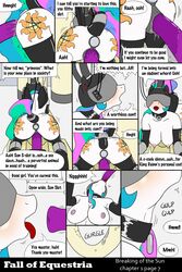 2016 alicorn anal anal_sex anthro anthrofied armor bondage bound clothing collar comic cum cutie_mark dildo elbow_gloves equine fall_of_equestria female friendship_is_magic fucking_machine gloves headgear helmet horn latex latex_gloves legwear machine mammal my_little_pony nude penetration ponkpank pony princess_celestia_(mlp) sex_machine sex_toy stockings tail_wraps vaginal_penetration wings wraps