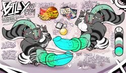 2025 antennae_(anatomy) anthro aquatic balls big_balls big_butt big_knot big_penis billy_(aggressivedirt) black_sclera blue_penis bodily_fluids burger butt chain clothed clothing colored_penis condom cool_s dragon ear_piercing electronics english_text eyelashes femboy filled_condom fin food fries furgonomic_piercing furgonomics gem gender_symbol genital_fluids genitals gills gradient_penis green_insides green_mouth green_penis grey_body grey_scales hair hand_on_face heart_symbol hi_res huge_balls huge_knot huge_penis hyper hyper_balls hyper_genitalia hyper_knot hyper_penis infinity_symbol knot legwear male male_symbol markings medial_ring merseed_dragon model_sheet mr-walrus multicolored_body multicolored_penis mythological_creature mythological_scalie mythology nude nude_anthro off_shoulder open_mouth pattern_clothing pattern_legwear pawpads penis phone piercing precum precum_bead precum_bubble precum_on_penis precum_through_clothing scales scalie sexual_barrier_device solo stockings striped_balls striped_body striped_clothing striped_genitalia striped_legs striped_legwear striped_markings striped_tail stripes symbol tail tail_markings tail_piercing text thick_thighs thong torn_clothing torn_legwear torn_stockings underwear vein veiny_penis wet wet_clothing
