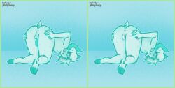 sketch colored_sketch monochrome self_upload phighting inphernal transmasc medkit_(phighting) ass ass_up ass_focus butt_focus butt creampie cum_inside cum_in_pussy cum_in_ass two_panel_image spreading_ass get_me_out_of_here