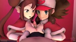 3d audio blowjob christmas cum cum_inside cunnilingus fingering french_kiss half_naked hilda_(pokemon) kissing licking_pussy missionary_position neinsfw paizuri penetration pokemon pov rosa_(pokemon) source_filmmaker tagme threesome titjob video