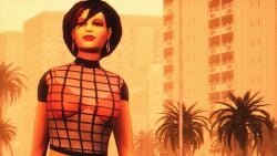 1girls 3d 3dcg 80s absurd_res absurd_resolution bra brown-haired_female cityscape cleavage closeup earrings edited_screencap filter filtered fishnet_clothing fishnet_shirt fishnets game_cg grand_theft_auto grand_theft_auto:_vice_city gta_pedestrians high_quality highres kaidan_jericho_(retro) large_breasts mature_female oblivious palm_trees red_bra red_lipstick rockstar_games see-through_shirt source_request unnamed_character