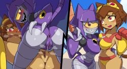 zerokun135 2girls female female_only robot robot_girl malice_(gameoverse) gameoverse glitch_productions kit_(gameoverse)