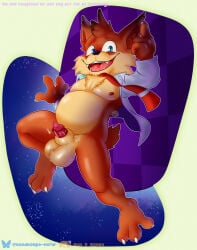 1anthro 1boy 1male 2026 absurd_res anthro anthro_focus anthro_male anthro_only atari balls ballsack barbed_penis barbs beige_fur ben_d_koopa benediktus_(artist) blue_eyes bobcat brown_fur bubsy bubsy_(series) bubsy_4d bubsy_bobcat claws cock dick digital_art digital_drawing_(artwork) digital_media_(artwork) dynamic_pose feline feline_genitalia feline_penis finger_up furry furry_balls furry_chest furry_male happy happy_face male male_focus male_only nipples open_mouth open_shirt open_smile orange_body orange_fur penis penis_out pointy_teeth precum precum_string red_tie shirt simple_background simple_shading smile smile_at_viewer smiling smiling_at_viewer social_media solo_anthro solo_male text three-tone_fur tie veins veins_on_cock veins_on_dick veins_on_penis veiny_cock veiny_penis video_game_character watermark white_shirt
