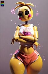 ai_generated big_ass big_pussy cameltoe cute_face five_nights_at_freddy's_2 fnaf repartz slender_body thick_thighs toy_chica_(fnaf)