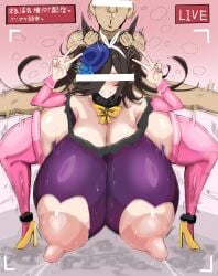 breasts_bigger_than_head censored female girl horse_girl oouw rice_shower_(umamusume) tagme umamusume umamusume_pretty_derby　animal_ears