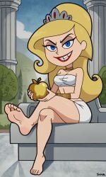 ai_generated ass barefoot bigmic145 blonde_hair breasts eris_(billy_and_mandy) female female_only goddess nai_diffusion solo stable_diffusion the_grim_adventures_of_billy_and_mandy white_skin