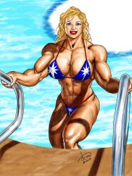 abs biceps big_breasts big_muscles breasts dcmatthews female huge_breasts large_breasts large_muscles muscles muscular_arms muscular_female muscular_legs muscular_thighs pecs