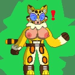 brawl_stars ije06487577 leopard_print max_(brawl_stars) max_(leopard) nipples pixel_art pumpkinz6