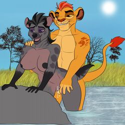 2016 abs anthro balls big_breasts breasts canine creampie cum cum_in_pussy cum_inside disney duo fangs feline female fur hair hyena interspecies interspecies_fuck interspecies_relationship interspecies_sex jasiri jasiri_(tlg) kion kion_(the_lion_guard) lake lion male mammal muscular muscular_male nipples open_mouth penis pussy savanna sex sex_in_public ship spotted_hyena straight teeth the_lion_guard the_lion_king unknown_artist water whiskers