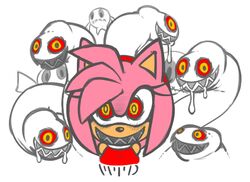 amy_rose blush boo_(sonic) clothes drool female female_only femsub ghost ghost_tentacle hair hedgehog mammal marthedog mind_control pink_hair possessed_amy_rose possession red_eyes sega smile sonic_(series) tentacle video_games