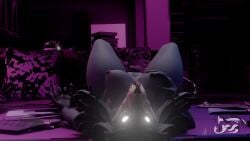 3d_(artwork) anthro bed black_hair bone breasts canid canine claws digital_media_(artwork) female furniture glowing glowing_eyes hair hand_on_breast hi_res impaer_jaster inside long_hair looking_at_viewer lying lying_on_bed mal0 mal0_(species) malo mammal medium_breasts nipples on_back on_bed purple_theme scp-1471 scp-1471-a scp-1471-a_(da.nilkaz) scp_foundation skull skull_head skulldog_(species) solo spread_legs spreading thick_thighs tongue tongue_out