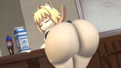 1girls 3d :3 animal_ears animated ass ass_clapping ass_focus ass_shake atomicgato big_ass blonde_hair bottom_heavy cat_ears cat_tail catgirl clapping_cheeks closed_eyes fat_ass female female_only huge_ass indoors inner_ear_fluff leaning_forward light-skinned_female light_skin long_sleeves loop melty_blood miniskirt neco-arc no_panties presenting presenting_hindquarters raised_tail shaking_ass shaking_butt short_hair shorter_than_30_seconds shortstack skirt smile solo sound source_filmmaker tail thick_ass thick_thighs tsukihime twerking type-moon video wide_hips