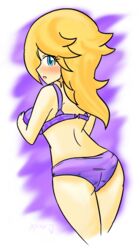 back_view lingerie mario_(series) nintendo princess_rosalina solo xero-j