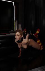 bondage bondage cum_in_mouth facial fixed granger hermione long_socks pain submisive