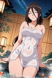 1girls ae8ty6 ai_generated anime_style arm_between_breasts arm_support barely_clothed bathhouse bathing bent_over big_breasts blush boruto:_naruto_next_generations breasts brown_hair byakugan cleavage completely_nude completely_nude_female female female_only front_view functionally_nude glowing hair_between_eyes hot_spring huge_breasts hyuuga_hanabi in_water large_breasts light-skinned_female light_skin looking_at_viewer naked_towel naruto naruto_(series) nude nude_female onsen partially_submerged sagging_breasts solo solo_focus standing towel towel_only url voluptuous voluptuous_female water watermark web_address wet wet_body wet_hair wet_skin