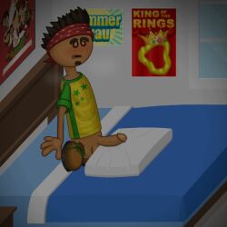 1boy after_sex alberto_(papa_louie) clothing color edit flipline flipline_studios gay headband lifting_shirt male male_only papa_louie papa_louie_pals penis skinny solo tagme toony video_game video_game_character video_game_franchise video_games