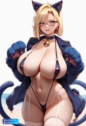1girls ai_generated android_18 anime anime_girl anime_style artificial_intelligence artist_content artist_logo artist_name artist_upload background beach bell big_breasts big_nipples big_thighs black_glasses black_sling_bikini black_swimsuit black_swimwear blonde_eyebrows blonde_female blonde_hair blonde_hair_female blue_cat blue_eyes blue_jacket blue_uniform blush blush_lines blushing_at_viewer breasts cat_claws cat_ears cat_paws cat_tail claws claws_out collar collar_bell collarbone content_creator curvy_hips dragon_ball dragon_ball_gt dragon_ball_super dragon_ball_z earrings eyebrows female female_human female_on_top female_only garter_belt garter_straps glasses golden_bell hips huge_boobs huge_breasts jacket lace_garter_belt lace_trim lace_trimmed_lingerie large_boobs large_breasts large_hips lipstick massive_boobs massive_breasts mature mature_content mature_female mature_woman milf milfs military military_jacket military_uniform mr_lordprompt navel neck neck_collar neko_claws neko_ears neko_tail nekomimi nipples open_clothes open_clothing open_eyes open_jacket open_mouth open_uniform owner_(artist) patreon_artist patreon_exclusive patreon_logo patreon_reward paws pink_nipples red_lips red_lipstick round_boobs round_breasts sand sea series simple_background sling_bikini sling_swimsuit slingshot slingshot_bikini slingshot_swimsuit solo solo_human thick_thighs thighs twitter twitter_content twitter_link twitter_logo twitter_pics twitter_username uniform url url_artist white_garter_belt white_garter_straps woman_focus woman_only yummy