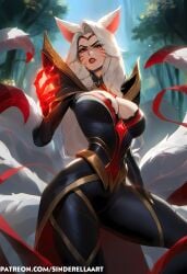 ahri ai_generated big_breasts bitch breasts huge_breasts immortalized_legend_ahri large_breasts league_of_legends riot_games sinderellaart vastaya