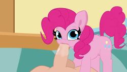 1boy 1girls 2d animated blue_eyes cutie_mark earth_pony equid equine eyelashes fellatio fellatio_from_feral female feral friendship_is_magic furry hasbro horse human human_on_feral interspecies male male_human/female_feral mammal my_little_pony oral penis penis_in_mouth pink_hair pinkie_pie_(mlp) pony sex sound tagme tjpones video zoophilia