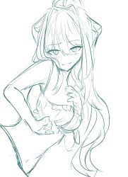 breasts crunnix doki_doki_literature_club long_hair monika_(doki_doki_literature_club) photoshoot seductive