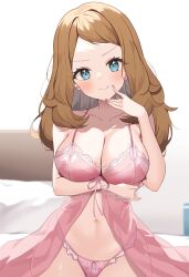 aged_up ai_generated lingerie novelai pokemon serena_(pokemon)