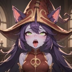 ai_generated blush female league_of_legends lulu_the_fae_sorceress lux_paladin open_mouth video_games yordle