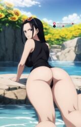 1girls 2d ai_generated angry angry_expression angry_eyes angry_face aqua_eyes ass ass_focus big_ass big_breasts big_butt black_bikini black_hair black_thong dat_ass female female female_focus female_only female_protagonist from_behind from_behind_position glasses huge_ass huge_breasts huge_butt lake large_ass large_breasts light-skinned light-skinned_female light_skin long_hair looking_at_viewer looking_back mature_female mature_woman medium_breasts nico_robin one_piece outdoors outside pale-skinned_female pale_skin pov pov_ass pov_eye_contact rekonai shounen_jump solo solo_female solo_focus tagme thick thick_ass thick_hips thick_legs thick_thighs thong thong_bikini uncensored water