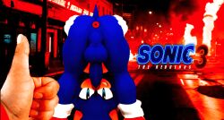 3d 3d_(artwork) 5_fingers anal anthropomorphic ass ass_focus blue_fur boy genitals handwear hedgehog looking_at_viewer parody penis solo son sonic_(series) sonic_3 sonic_the_hedgehog sonic_the_hedgehog_(film) sonic_the_hedgehog_(series) sonic_the_hedgehog_3 sonic_the_hedgehog_3_(film)