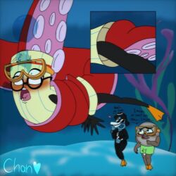 animate_inanimate crazychanuwu nickelodeon not_furry oral paper_(rock_paper_scissors) rock_(rock_paper_scissors) rock_paper_scissors_(nickelodeon) rock_paper_scissors_(series) scissors_(rock_paper_scissors) sex tentacle_sex underwater