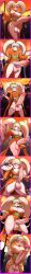 1girls ai_generated balls big_balls big_penis blonde_hair breasts crowd cum danganronpa danganronpa_2:_goodbye_despair fan futanari grin huge_cock kimono paper_fan penis saionji_hiyoko shortstack smug sunset testicles twintails veiny_penis