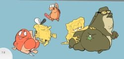 1girls 4boys anthro ass ass_grab balls big_ass bubble_bass burger carol_(spongebob_squarepants) copepod cum cum_in_pussy erection fat_ass female fish freaky freakybob_pisspants freakybob_pisspants_(character) gay glasses green_skin incidental_22 krabby_patty larger_male looking_at_another looking_back male nickelodeon nude nude_female nude_male obese obese_male overweight overweight_male penis plankton_(species) sea_sponge shamenando sheldon_j._plankton size_difference smaller_male spongebob_squarepants spongebob_squarepants_(character)