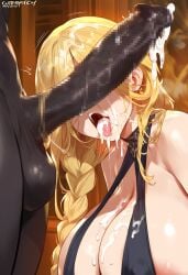 absurdly_large_cock ai_generated cum_drunk dark-skinned_male elden_ring queen_marika_the_eternal tagme tharkica